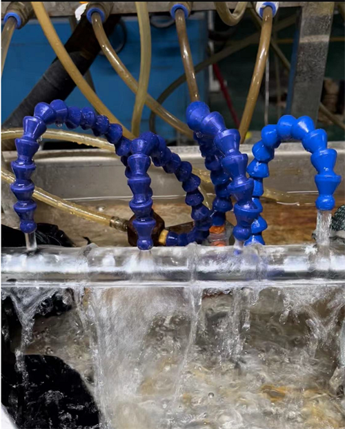 water cooling process of plastic profile